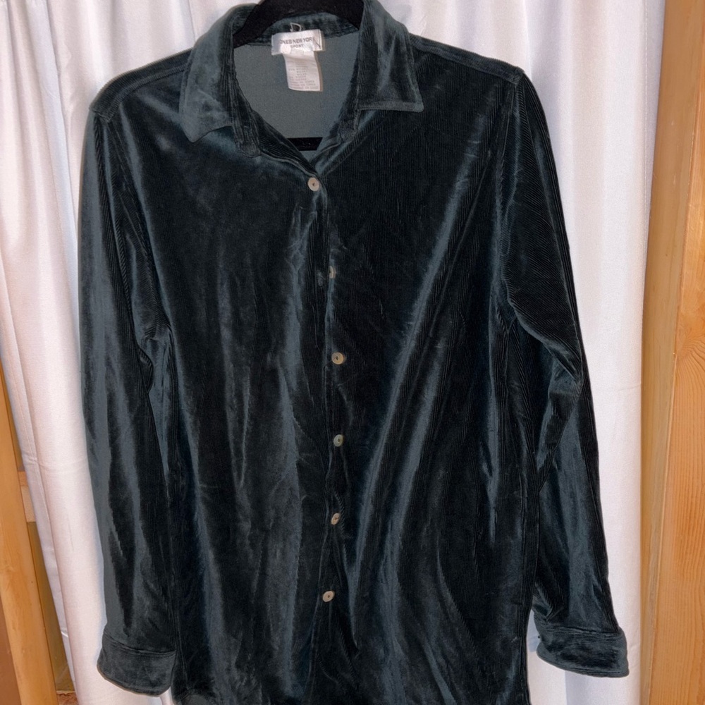 SoftVelvet Button-Up Shirt